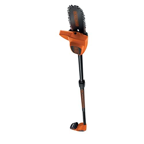 Image of BLACK+DECKER 18V Cordless 20 cm Pole Pruner with 2.0Ah Lithium Ion Battery