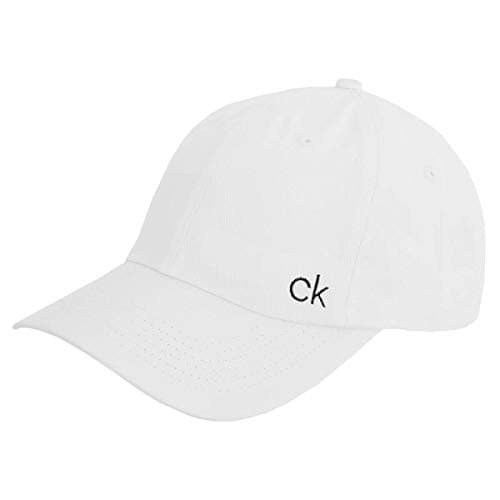 Image of Calvin Klein Mens Classic Cotton Cap - White - One Size