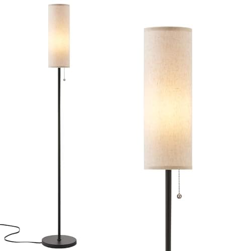 Image of Aooshine Floor Lamp for Living Room Modern, Floor Lamps for Bedrooms, Modern Standing Lamp with Lampshade, 64'' Standard Tall Lamps for Living Room, Reading Light Floor Lamp(Bulb Included)