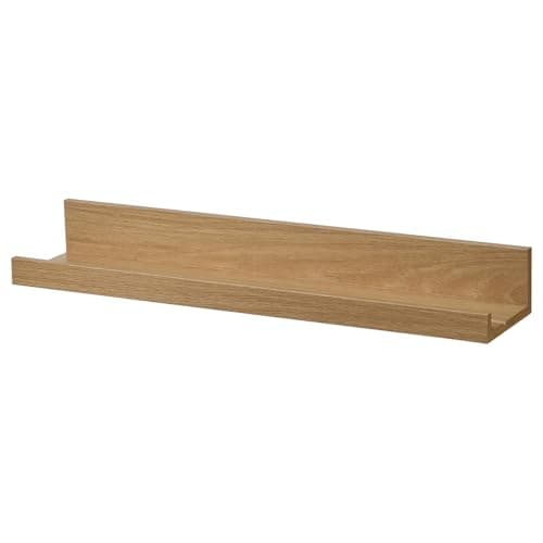Image of IKEA MOSSLANDA picture ledge, oak effect, 55 cm