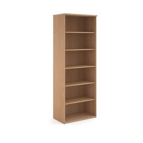 Image of Mr Office Universal bookcase 2140mm high with 5 shelves, Beech
