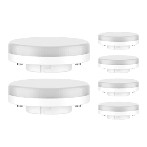 Image of ledscom.de 6 Pieces GX53 LED Bulb, Warm White (2700 K), 4.2 W, 372lm, 96°, matt