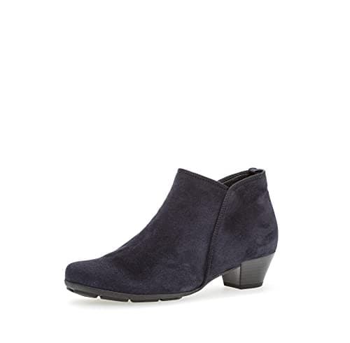 Image of Gabor Low Heeled Ankle Boot - Trudy 95.603 6 Suede, Blue Navy 16