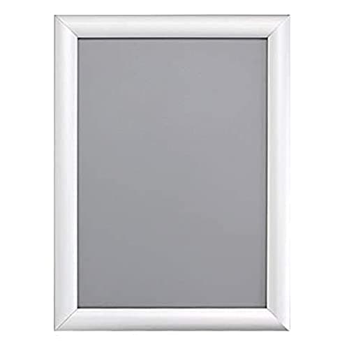 Image of New A5 A4 A3 A2 A1 A0 Aluminium Snap Frames Click Sign Or Poster Holder Ideal As Menu’s Holder & Certificates Display In 6 Sizes (A4, Silver)