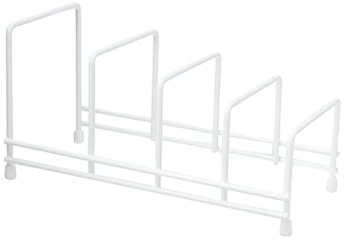 Image of Delfinware 2625W White Plate Storage Rack