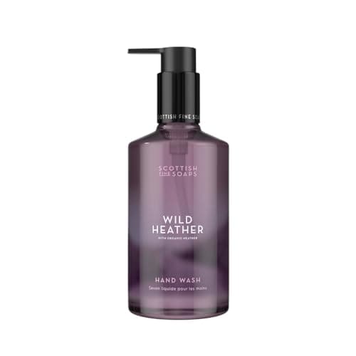 Image of Scottish Fine Soaps Wild Heather Hand Wash 300ml – Moisturising Hand Wash with Panthenol & Soothing Heather Extract, Infused with the Calming Scent of Wild Scotland