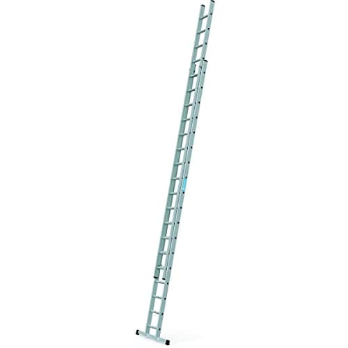 Image of Zarges Double Extension Ladder with Stabiliser Bar 2-Part D-Rungs 2 x