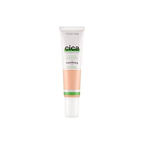 Image of Collection Cosmetics Hydrating Medium Coverage Cica Foundation Infused with Anti-Redness, Vegan Foundation, 30ml, Biscuit