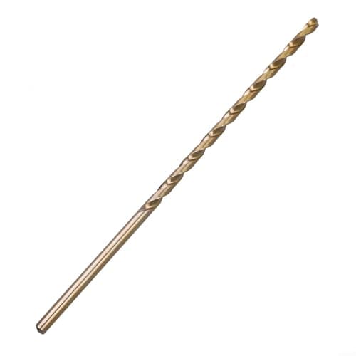 Image of Long Cobalt Drill Bit 200mm Extra Length For Drill for Stainless Steel Hard Metal Hole For HSS% Cobalt 135 Degree Split Point Deep Hole(5.2mm)