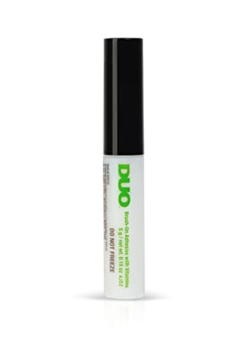 Image of DUO Brush-On Striplash Adhesive Clear - Safe and precise liquid eyelash glue | Ideal for false eyelashes | With brush for easy application | Waterproof | 5g