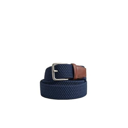 Image of GANT Men's Elastic Braided Belt, Classic Blue, 90/36