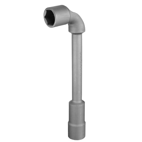 Image of sourcing map L Shaped Angled Hex Socket Wrench 27mm CR-V Double Ended Metric 6 Point Tubular Socket Spanner for General Repairing, Pipeline, Bicycle Car Maintenance
