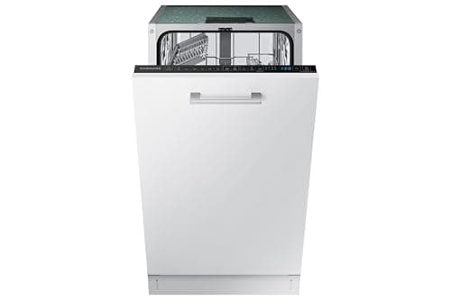 Image of Samsung Series 5 Fully Integrated Slimline Dishwasher - Black Control Panel with Fixed Door Fixing Kit - D Rated