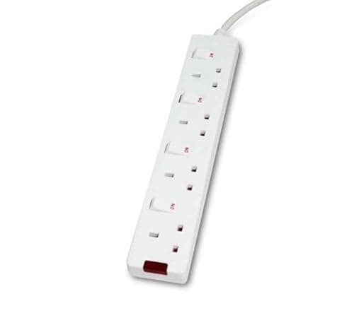 Image of Newlec Masterplug SWC42-MS Extension Lead 240 Volt Switched 4 Gang 13 Amp 2 Metre