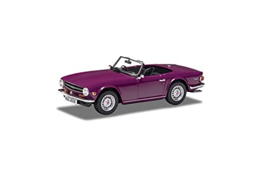Image of Corgi Diecast Model Vehicles - VA14701 Triumph TR6 Magenta, Men & Women Souvenir Gifts from UK - Small Die Cast Toy Car Models for Boys, Gift for Motor Enthusiasts