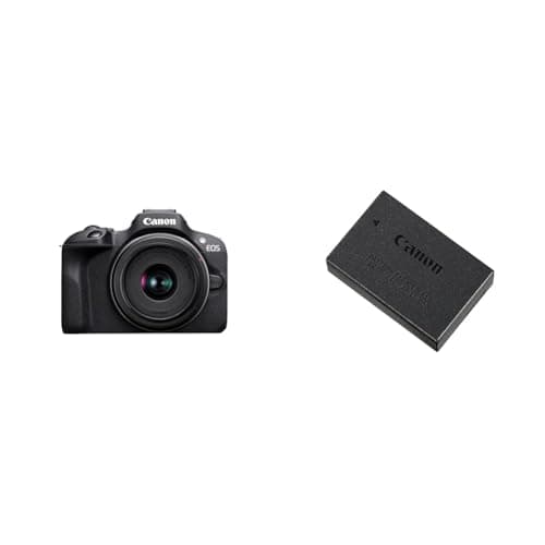 Image of Canon EOS R100 + RF-S 18-45mm F4.5-6.3 IS STM Lens - Entry-level Mirrorless Camera designed for families to capture life long memories & LP-E17 Battery Pack for EOS M3