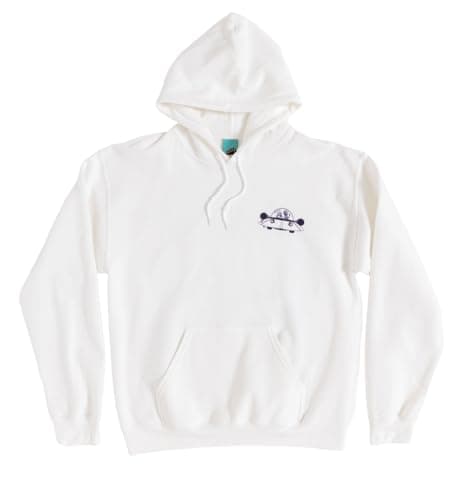 Image of Rick and Morty Portal Gun White Hoodie with Back Print