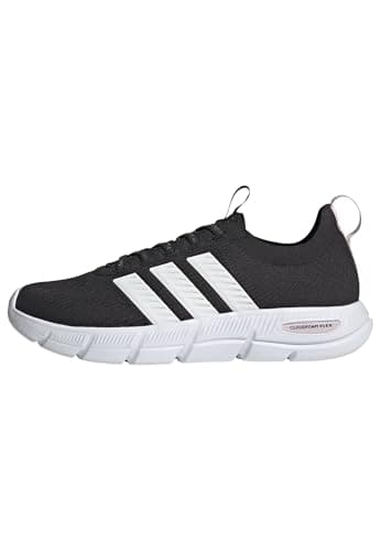 Image of adidas Women's Cloudfoam Flex Elastic Laces Shoes, core Black/FTWR White/Almost Pink, 6 UK