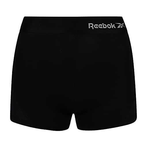 Image of Reebok Joyner Gym Shorts for Women | High-Waisted Black Base Layer Bottoms | Moisture Wicking and Breathable Women's Shorts | Classic and Comfortable Short Ideal for Cycling, Running and Gym Sessions