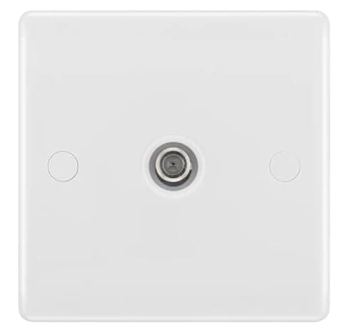 Image of BG Electrical 864 Single Satellite Socket, White