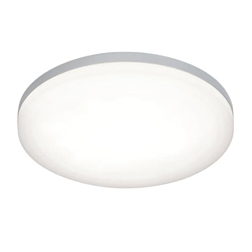 Image of Saxby Noble 22W 300mm Round Cool White Chrome Finish Flush IP44 Bathroom LED Wall Ceiling Light