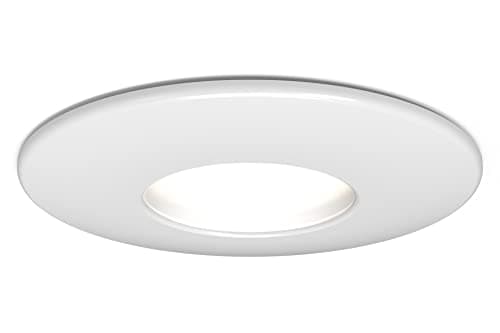 Image of 4lite Fire-Rated Indoor Downlight (Matt White) GU10 LED Spotlight with IP65 Rating - 4L1/2200-4yr Guarantee