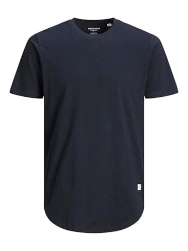 Image of Jack & Jones Men's Jjenoa Tee Crew Neck Ps T Shirt, Blazer Navy, 3XL UK