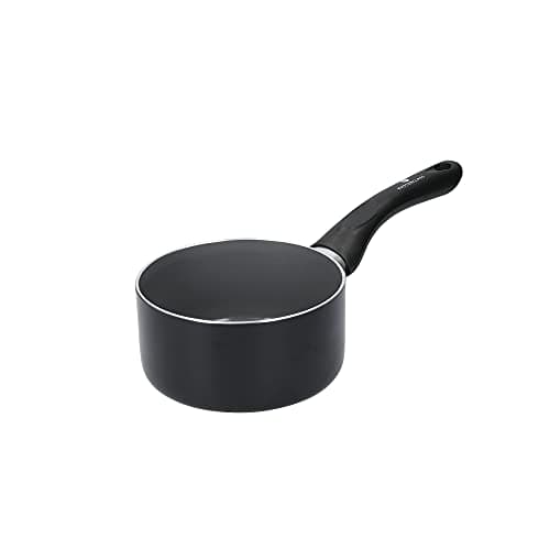 Image of MasterClass Can-to-Pan Ceramic Eco Non-Stick Milk Pan with PTFE, PFOA and BPA Free Non Stick, Made from 1 % Recycled Aluminium, 14 cm, Black