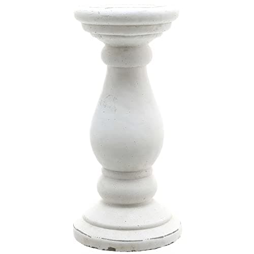 Image of Matt White Ceramic Candle Holder