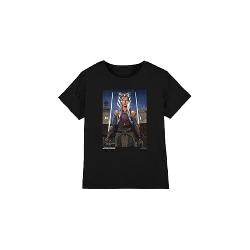 Image of Star Wars Heroic Ahsoka Unisex Kids T Shirt, Black, 3-4 Years