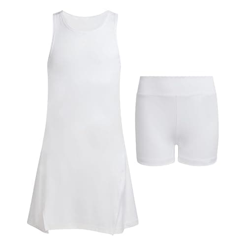 Image of adidas Girl's GIRLS CLUB TENNIS CLIMACOOL DRESS, white, 7-8 Years