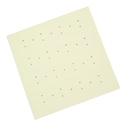Image of Blue Canyon Nonslip Antibacterial Rubber Shower Mats, Quick Dry Bathmat for Shower with Suction Pads & Drain Holes, Mould Resistant Bathroom Accessory, Durable Bath Rug Runner 53x53 cm – Cream