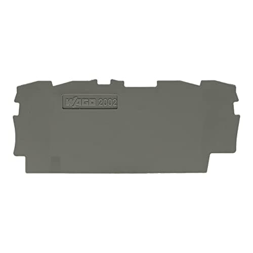 Image of END & INTERMEDIATE PLATE, GREY - 2002-1491 - WAGO
