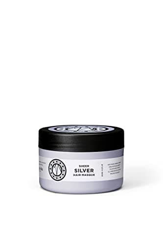 Image of Maria Nila Sheer Silver, Silver/Purple Hair Mask, Neutralizes Brassy Yellow/Golden Shades in Blonde, White & Grey Hairs, Violet Pigments Gives Cool Tone, 100% Vegan & Sulfate/Paraben free, 250 ml
