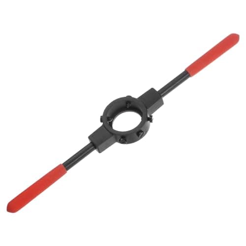 Image of sourcing map Die Stock Handle Wrench, for Metric M12-M14 (Metric) / 1/2"-9/16" (UNC/UNF) / 38mm OD Round Dies, 38mm x 14mm Threading Die Holder with Plastic Handle