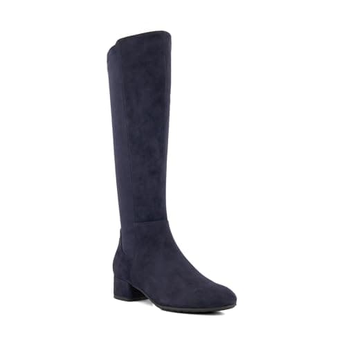 Image of Dune London Ladies TAYLA Wide Fit Stretch Knee-High Boots Size UK 3 Suede Knee High Boots