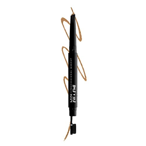 Image of NYX Professional Makeup, Fill & Fluff Eyebrow Pomade Pencil, Creamy Pomade Formula, Precise Tip, Paddle Brush for Blending, Dual Ended Fill & Fluff Eyebrow, Blonde