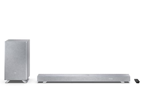 Image of Sharp Q Soundbar 3.1.2 Channel Soundbar with Wireless Subwoofer – 550W Home Theatre Audio, Dolby Atmos, DTS:X, Bluetooth 5.3, HDMI eARC, 4K Pass-Through – Silver Model HT-SBW53121(SL)