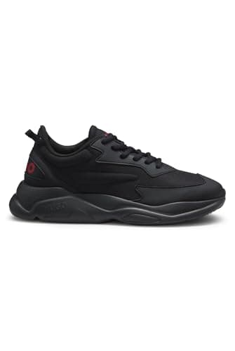 Image of HUGO Men's Leon_Runn_Mono Running, Black, 9 UK