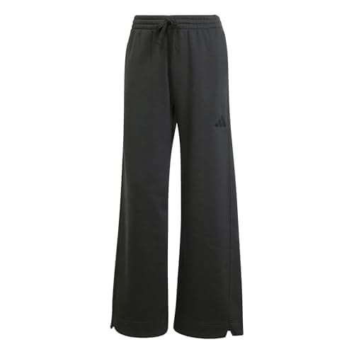 Image of adidas Women's All SZN Fleece Loose Wide Leg Pants, Black, M