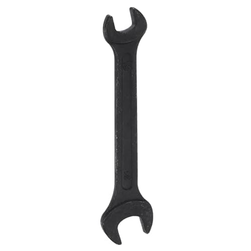 Image of sourcing map Metric Double Open End Wrench 19mm x 24mm Standard Size Carbon Steel Spanner Wrench for Auto Household Maintenance Routine Repairs, Black