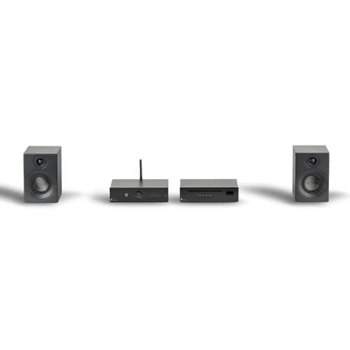Image of Pro-Ject CD Set E, Analogue HiFi Stereo System, All-In-One Hi-Fi Set including CD Box E, Stereo Box E Integrated Amplifier, and Speaker Box 3E Carbon Speakers