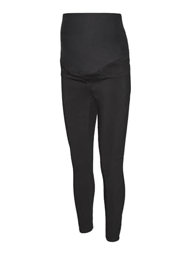 Image of Mama.Licious Women's MLLUCY Black Slim Pant A. NOOS Pants, Black Denim, M