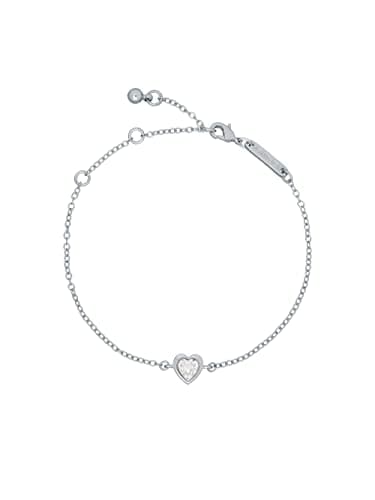 Image of Ted Baker Hansa Crystal Heart Bracelet For Women (Silver/Crystal)