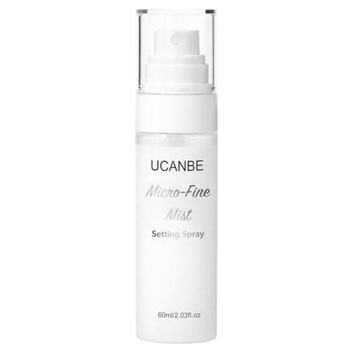 Image of UCANBE Dewy Setting Spray for Makeup, Long Lasting Hydrating Make Up Finishing Mist for Face, Micro-Fine Mist Fixing Spray for Radiant Glow Finish, Lightweight & Waterproof for up to 16 Hours Wear