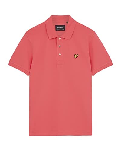 Image of Lyle & Scott Men's Organic Cotton Polo Shirt, Electric Pink, S