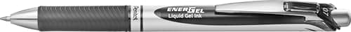 Image of Pentel Energel XM Retractable Gel Pen with 0.7 mm Tip, 0.35 mm Line Width - Black, Pack of 12