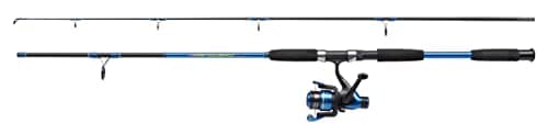 Image of Shakespeare Firebird Spinning Combo | Fishing Rod and Reel Combo Pre-Spooled with Line | Freshwater & Saltwater Predator Lure Fishing Setup for Pike, Perch, Zander | Blue/Black | Multiple Sizes