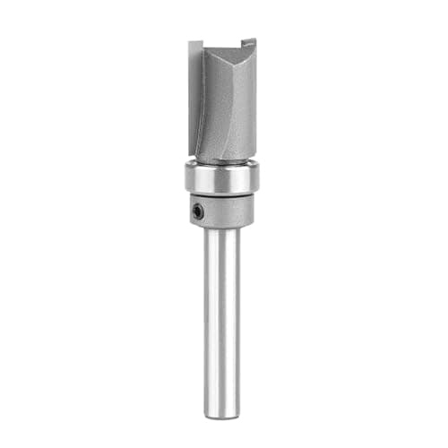 Image of SpeTool Pattern Flush Trim Router Bit Top Bearing 1/2 Cutting Dia 1/4 Shank 3/4 CL Plunge Template Woodworking Tool