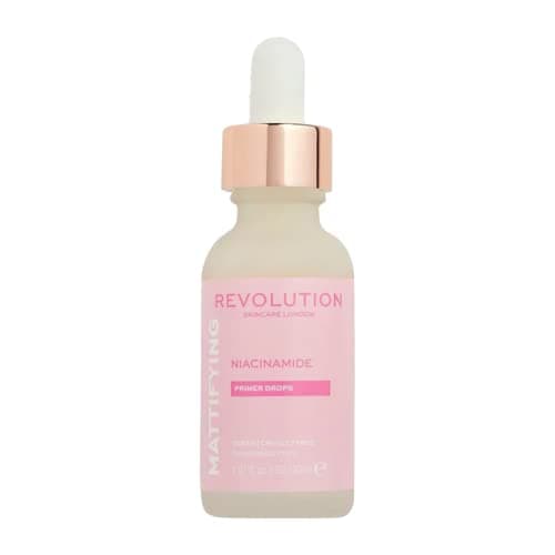 Image of Revolution Skincare Make Up Primer, Niacinamide Serum, Mattifying & Oil Control Primer Drops, Reduces Redness, Vegan & Cruelty-Free, 30ml